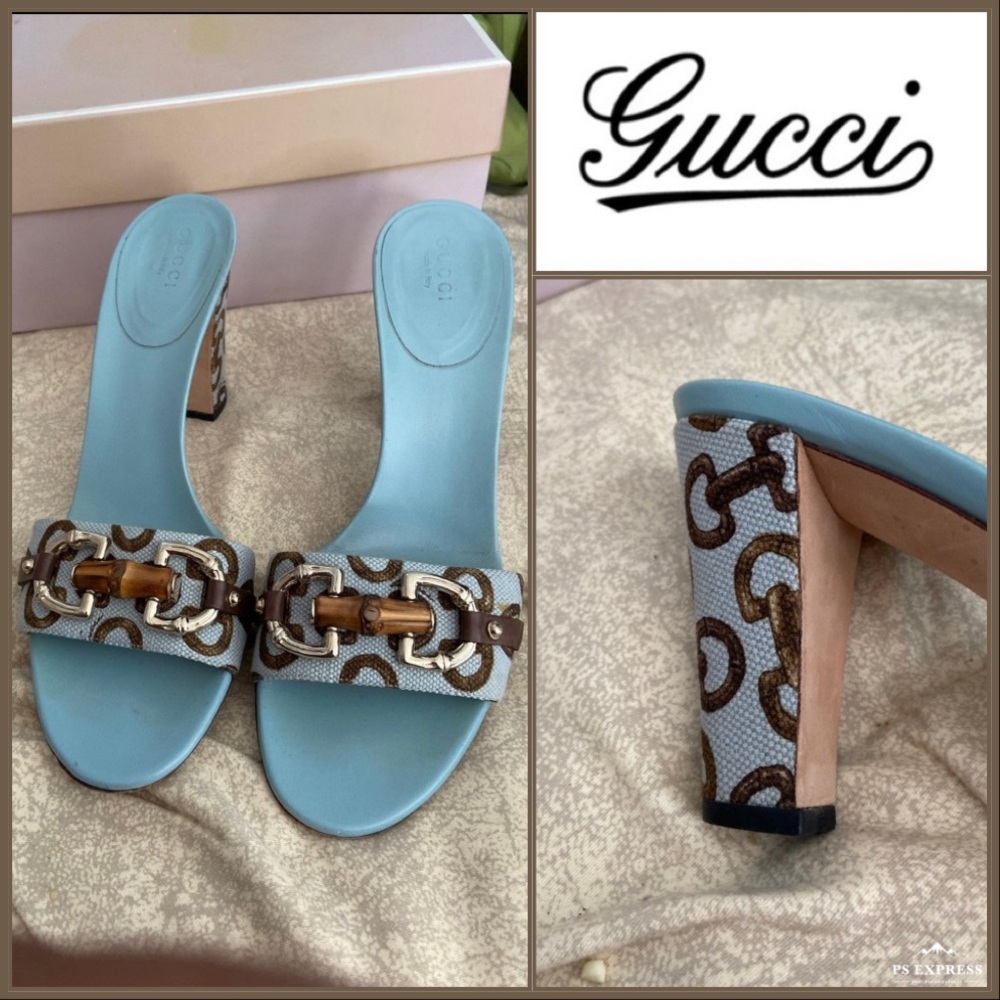 Gucci Slide On Heels👡🔥GorG Super elegant SEXY Rare lmtd Edit🔥EXC Cond Size 7 - Picture 4 of 16